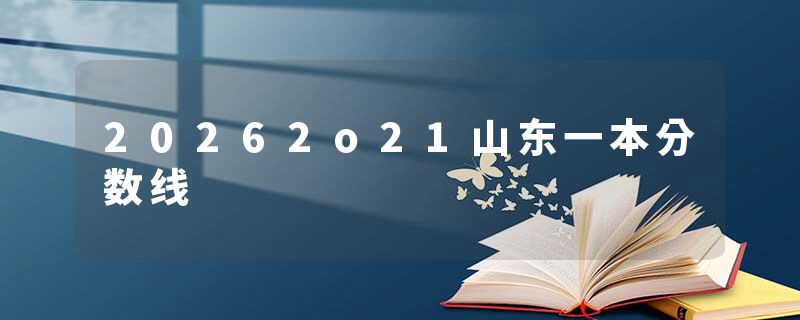 20262o21山东一本分数线