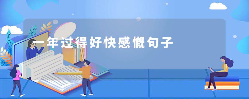 一年过得好快感慨句子