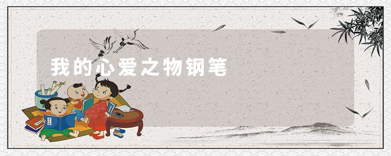 我的心爱之物钢笔