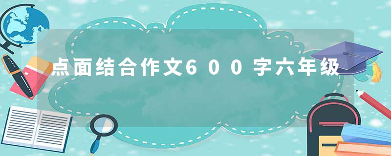 点面结合作文600字六年级