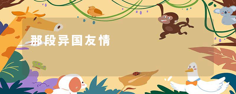 那段异国友情