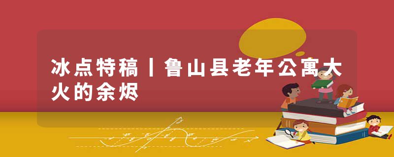 冰点特稿丨鲁山县老年公寓大火的余烬