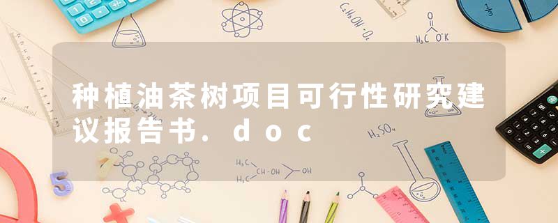 种植油茶树项目可行性研究建议报告书.doc
