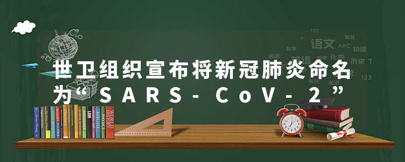 世卫组织宣布将新冠肺炎命名为“SARS-CoV-2”