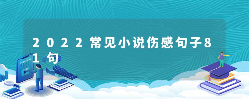 2022常见小说伤感句子81句