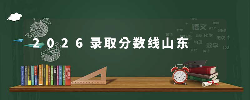 2026录取分数线山东