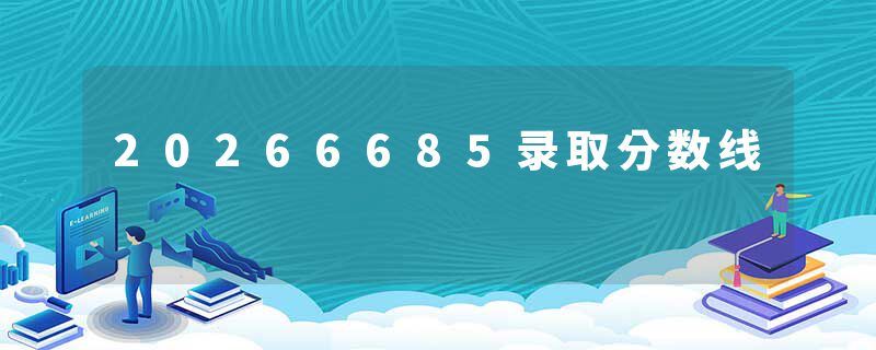 20266685录取分数线