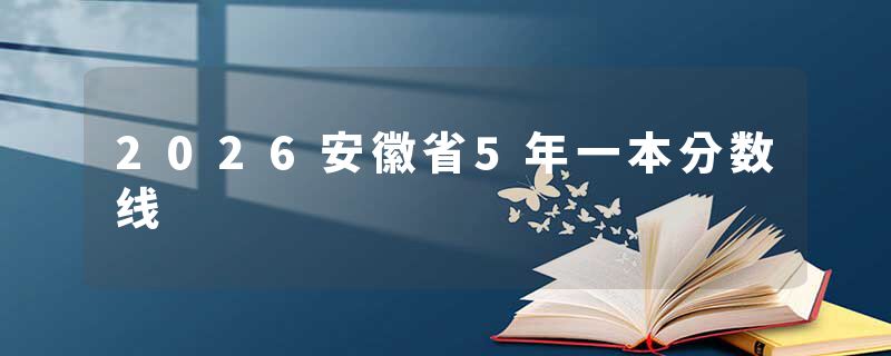 2026安徽省5年一本分数线