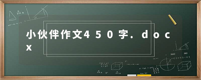 小伙伴作文450字.docx