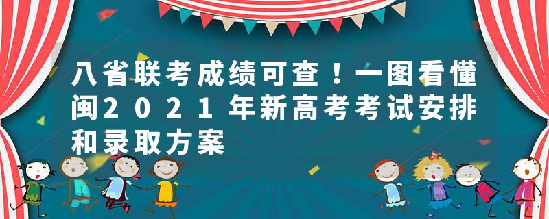 八省联考成绩可查！一图看懂闽2021年新高考考试安排和录取方案