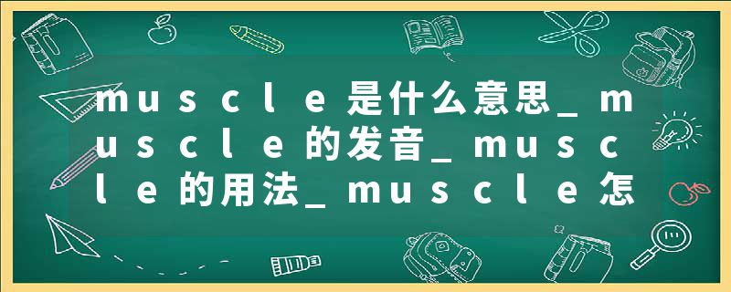 muscle是什么意思_muscle的发音_muscle的用法_muscle怎么记_muscle翻译