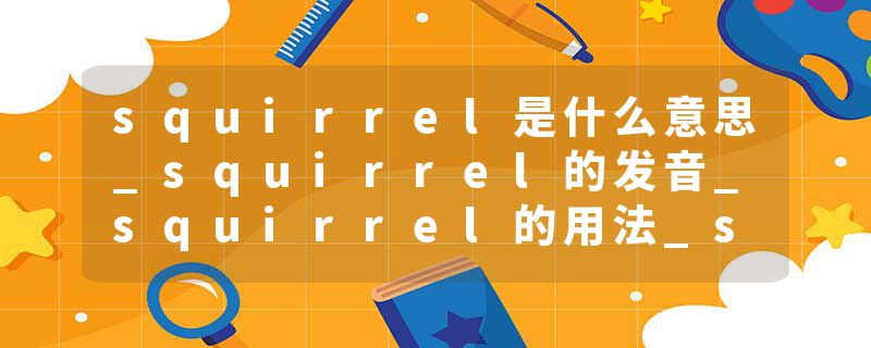 squirrel是什么意思_squirrel的发音_squirrel的用法_squirrel怎么记_squirrel翻译