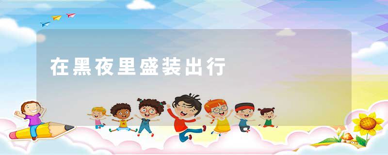 在黑夜里盛装出行